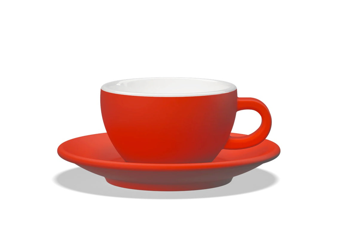 Set Tulipano Taza con Plato x6 Colores 260 ml