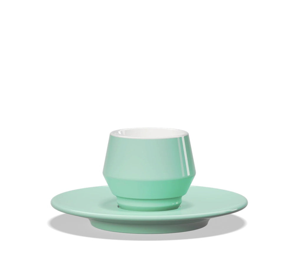 Set Maniko Taza Espresso con Plato x4 Colores 70 ml
