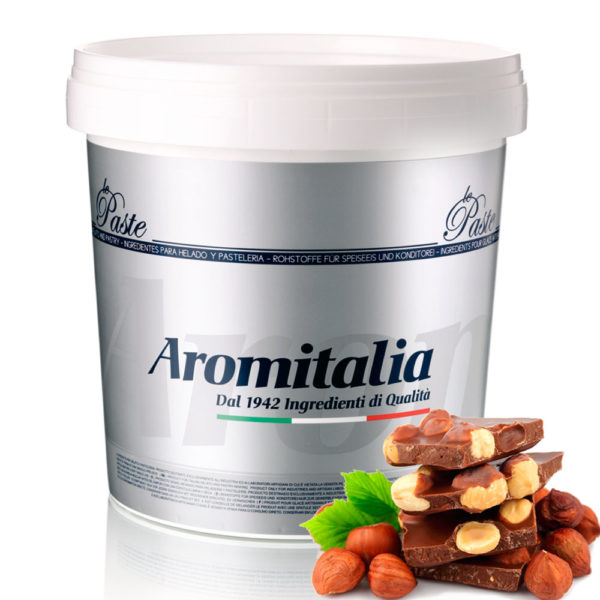 Pasta para helado de crema sabor Gianduia