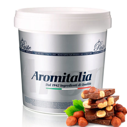 Pasta para helado de crema sabor Gianduia