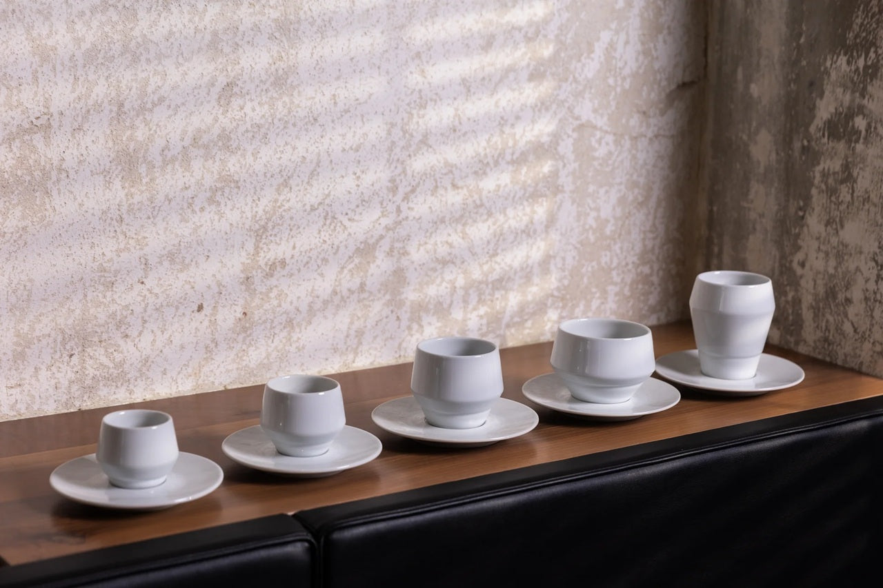 Set Taza Latte Maniko con plato x1 Negro 300 ml