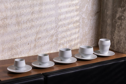 Set Maniko Taza Espresso con Plato x4 Colores 70 ml