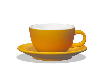 Set Tulipano Taza Milk con Plato x6 Colores 300 ml