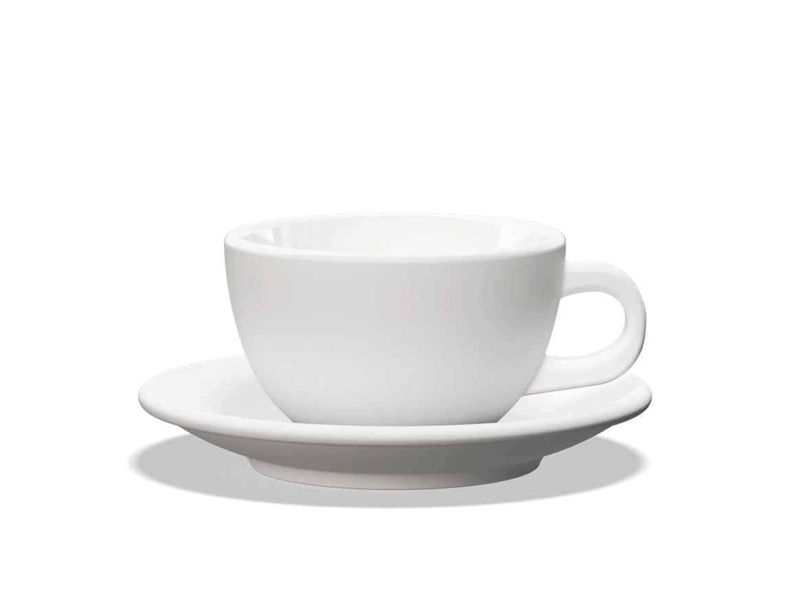 Set Tulipano Taza Milk con Plato x6 Colores 300 ml