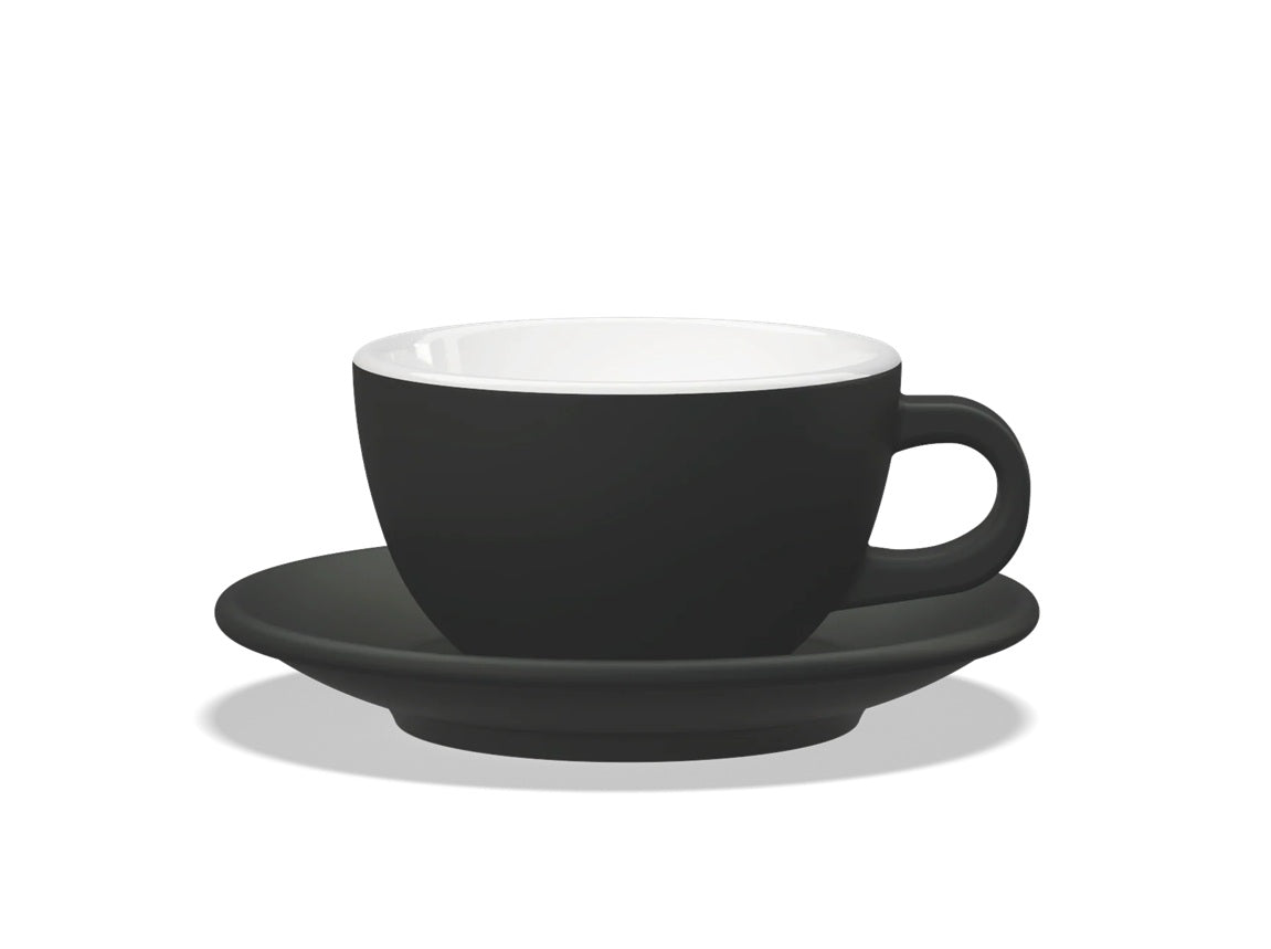 Set Tulipano Taza Milk con Plato x6 Colores 300 ml