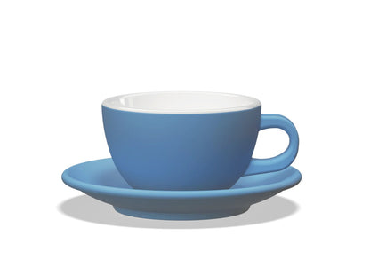 Set Tulipano Taza Milk con Plato x6 Colores 300 ml